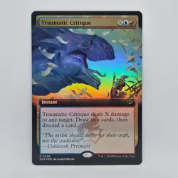 Traumatic Critique R 0358 Rare Magic the Gathering Secrets of Strixhaven FOIL - Image 1