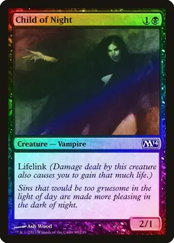 Child of Night FOIL Magic 2014 / M14 NM Black Common MAGIC MTG CARD ABUGames - Image 1