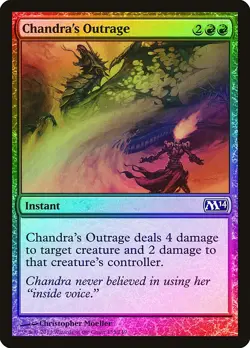 Chandra's Outrage FOIL Magic 2014 / M14 NM Red Common MAGIC MTG CARD ABUGames - Image 1