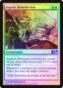 Angelic Benediction FOIL Magic 2013 / M13 NM White Uncommon MTG CARD ABUGames - Image 1
