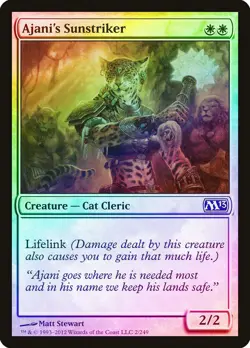 Ajani's Sunstriker FOIL Magic 2013 / M13 NM White Common MAGIC CARD ABUGames - Image 1