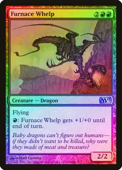 Furnace Whelp FOIL Magic 2013 / M13 NM Red Uncommon MAGIC MTG CARD ABUGames - Image 1