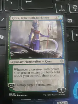 MTG Kiora, Behemoth Beckoner War of the Spark 232/264 Regular Uncommon NM - Image 1