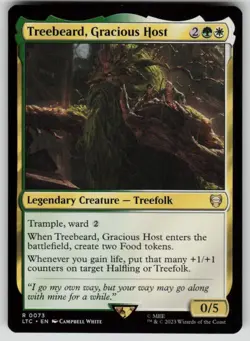 Treebeard, Gracious Host Commander: The Lord of the Rings 73 MTG NM - Image 1