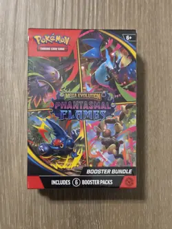 Pokemon TCG Mega Evolution Phantasmal Flames Booster Bundles New Sealed 6 Packs - Image 1