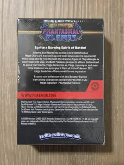 Pokemon TCG Mega Evolution Phantasmal Flames Booster Bundles New Sealed 6 Packs - Image 2