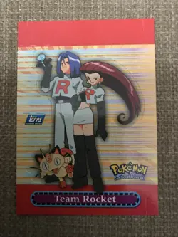 Team Rocket- Pop-Up 5 of 10-Pokemon TV Animation 3-Topps Card - NM - Image 1