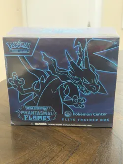Pokemon TCG Phantasmal Flames Pokemon Center Exclusive ETB Elite Trainer Box - Image 1