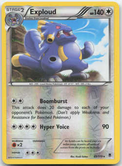 Exploud 85/119 Reverse Holo Phantom Forces Pokemon Card NM - Image 1