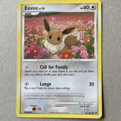 Pokemon Eevee 60HP Majestic Dawn Common 62/100 2008 Regular English Basic - Image 1