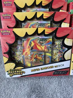 Pokemon TCG Ascended Heroes: Mega Emboar Ex And Mega Meganium Ex MIX X10 NEW - Image 2