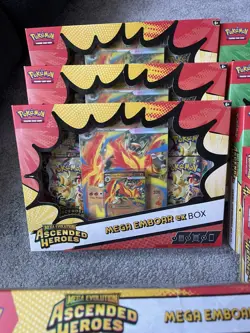 Pokemon TCG Ascended Heroes: Mega Emboar Ex And Mega Meganium Ex MIX X10 NEW - Image 4