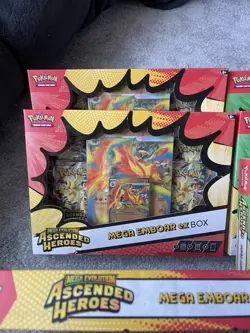 Pokemon TCG Ascended Heroes: Mega Emboar Ex And Mega Meganium Ex MIX X10 NEW - Image 5