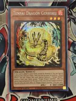 Yugioh! Tenpai Dragon Genroku Prismatic Secret Rare Near Mint MP25-EN082 - Image 1
