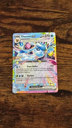 Pokemon Prismatic Evolutions 2025 Glaceon EX 026/131 Double-Rare English - Image 1
