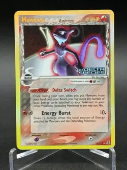 Mewtwo 12/113 - Delta Species Reverse Holo Stamped Ex Pokemon - HP - Image 1