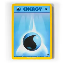 Pokemon - Water Energy - 1st Edition - Non Holo - 132/132 - Gym Challenge - Image 1