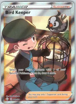 Bird Keeper 066/072 Ultra Rare Shining Fates Pokemon NM - Image 1