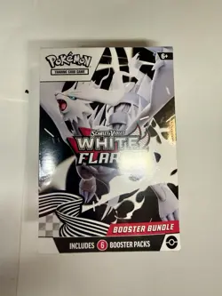 Pokemon TCG Scarlet & Violet White Flare Booster Bundle 6 Packs Sealed - Image 2