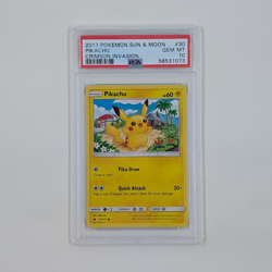 Pokemon Pikachu Sm-Crimson Invasion #30/111 PSA 10 Gem Mint Regular - Image 1