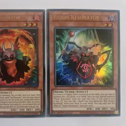 🔥2x Yu-Gi-Oh - SDCK-EN001 Soul Resonator & SDCK-EN002 Vision Resonator UR M/NM - Image 3