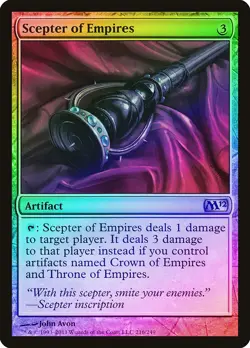 Scepter of Empires FOIL Magic 2012 / M12 NM Artifact Uncommon CARD ABUGames - Image 1