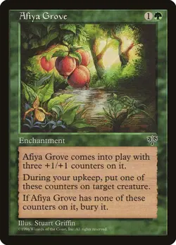 Afiya Grove Mirage NM Green Rare MAGIC THE GATHERING MTG CARD ABUGames - Image 1