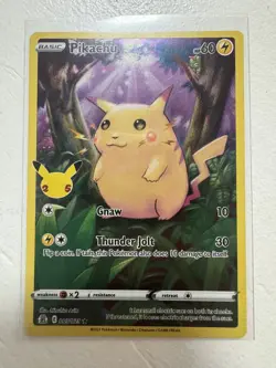 Pikachu 005/025 Holo Rare Celebrations Pokemon Card - Image 1