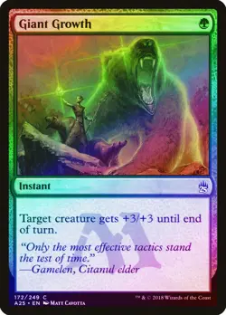 Giant Growth FOIL Masters 25 NM Green Common MAGIC THE GATHERING CARD ABUGames - Image 1