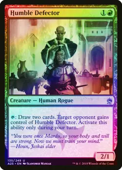 Humble Defector FOIL Masters 25 NM Red Uncommon MAGIC GATHERING CARD ABUGames - Image 1