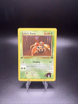 Pokemon Card - Gym Challenge 71/132 - ERIKA'S PARAS (common) **1st Edition** -NM - Image 1