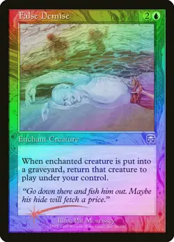 False Demise FOIL Mercadian Masques PLD Blue Uncommon MAGIC MTG CARD ABUGames - Image 1