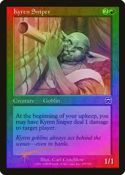 Kyren Sniper FOIL Mercadian Masques NM Red Common MAGIC MTG CARD ABUGames - Image 1