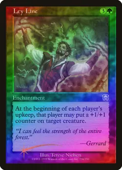 Ley Line FOIL Mercadian Masques NM Green Uncommon MAGIC MTG CARD ABUGames - Image 1