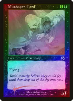 Misshapen Fiend FOIL Mercadian Masques NM Black Common MAGIC MTG CARD ABUGames - Image 1