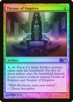 Throne of Empires FOIL Magic 2012 / M12 NM Artifact Rare MAGIC CARD ABUGames - Image 1