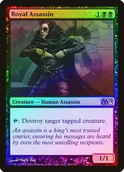 Royal Assassin FOIL Magic 2012 / M12 NM Black Rare MAGIC MTG CARD ABUGames - Image 1
