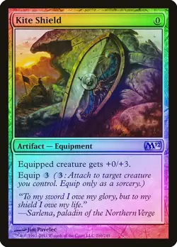 Kite Shield FOIL Magic 2012 / M12 PLD Artifact Uncommon MAGIC CARD ABUGames - Image 1