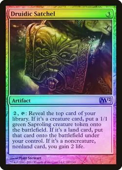 Druidic Satchel FOIL Magic 2012 / M12 NM Artifact Rare MAGIC MTG CARD ABUGames - Image 1