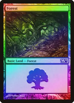 Forest (247) FOIL Magic 2012 / M12 NM Basic Land MAGIC GATHERING CARD ABUGames - Image 1