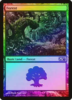 Forest (249) FOIL Magic 2012 / M12 PLD Basic Land MAGIC MTG CARD ABUGames - Image 1