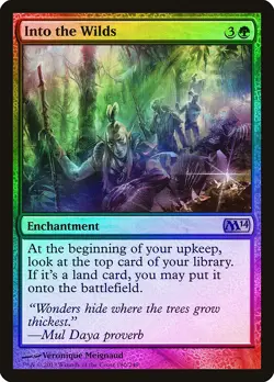 Into the Wilds FOIL Magic 2014 / M14 PLD Green Rare MAGIC MTG CARD ABUGames - Image 1