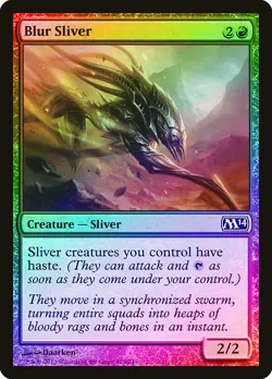 Blur Sliver FOIL Magic 2014 / M14 NM Red Common MAGIC GATHERING CARD ABUGames - Image 1