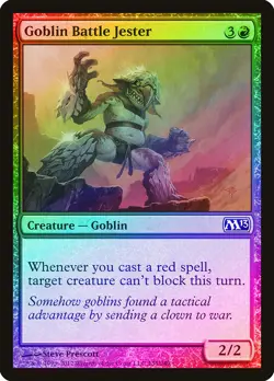 Goblin Battle Jester FOIL Magic 2013 / M13 NM Red Common MAGIC CARD ABUGames - Image 1