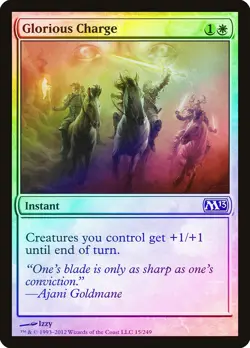 Glorious Charge FOIL Magic 2013 / M13 NM White Common MAGIC MTG CARD ABUGames - Image 1