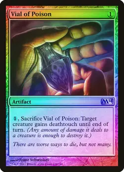 Vial of Poison FOIL Magic 2014 / M14 NM Artifact Uncommon MAGIC CARD ABUGames - Image 1