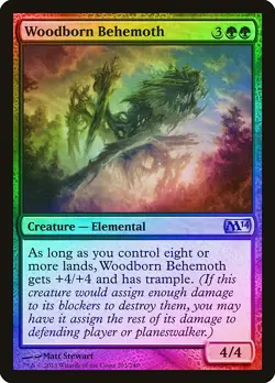 Woodborn Behemoth FOIL Magic 2014 / M14 NM Green Uncommon MAGIC CARD ABUGames - Image 1