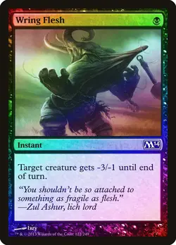 Wring Flesh FOIL Magic 2014 / M14 NM Black Common MAGIC MTG CARD ABUGames - Image 1