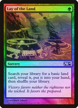 Lay of the Land FOIL Magic 2014 / M14 NM Green Common MAGIC MTG CARD ABUGames - Image 1