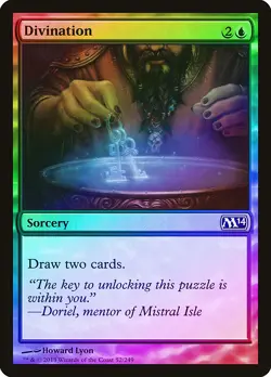 Divination FOIL Magic 2014 / M14 NM Blue Common MAGIC GATHERING CARD ABUGames - Image 1